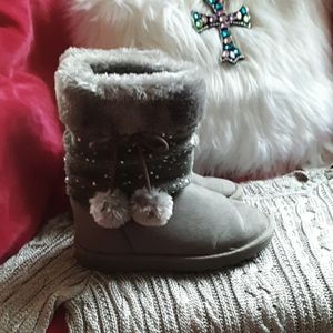 Girls Rampage Boots with sequins Size 1